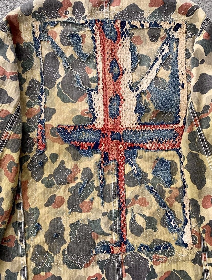 Kapital HBT reverse Boro Union Jack Flag Field Duck Camo Chore Coat Size US S / EU 44-46 / 1 - 8 Thumbnail