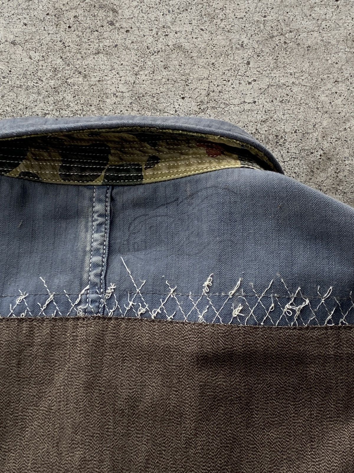 Kapital HBT reverse Boro Union Jack Flag Field Duck Camo Chore Coat Size US S / EU 44-46 / 1 - 14 Thumbnail