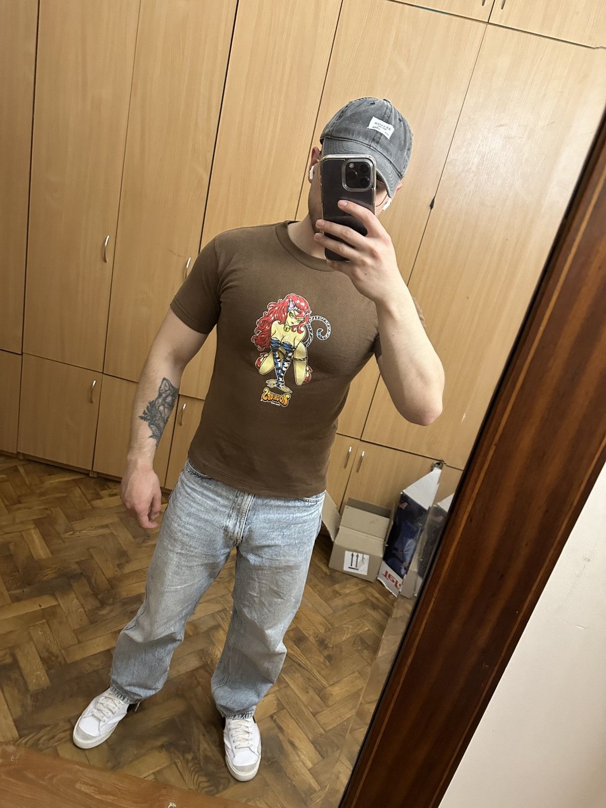 Hook-Ups Vintage 90’s Rare Hook-Ups Cat Girl tee USA Tony Hawk skate Size US S / EU 44-46 / 1 - 2 Thumbnail