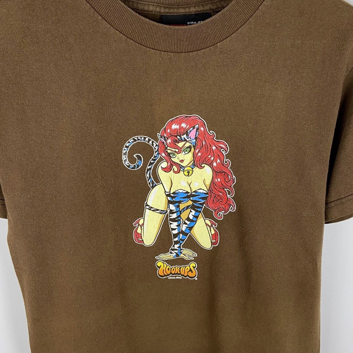 Hook-Ups Vintage 90’s Rare Hook-Ups Cat Girl tee USA Tony Hawk skate Size US S / EU 44-46 / 1 - 5 Thumbnail