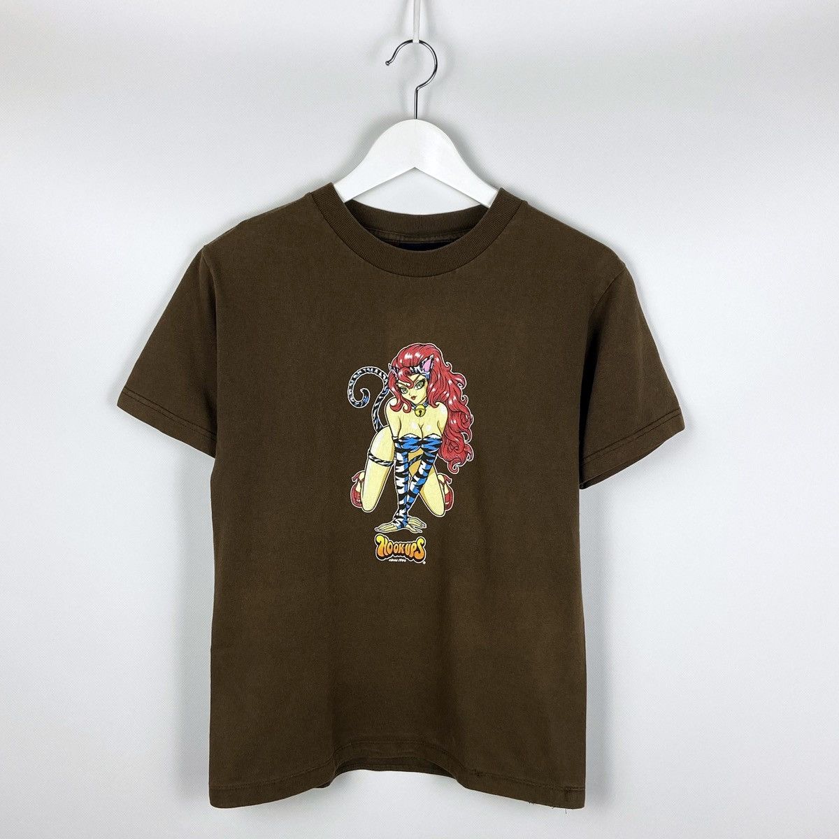 Hook-Ups Vintage 90’s Rare Hook-Ups Cat Girl tee USA Tony Hawk skate Size US S / EU 44-46 / 1 - 1 Thumbnail