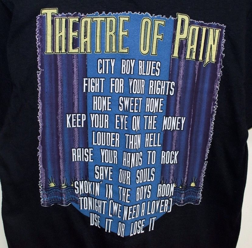 Band Tees Vintage 80’s rare Motley Crue 85 Theatre of Pain tee Travis Size US M / EU 48-50 / 2 - 3 Thumbnail