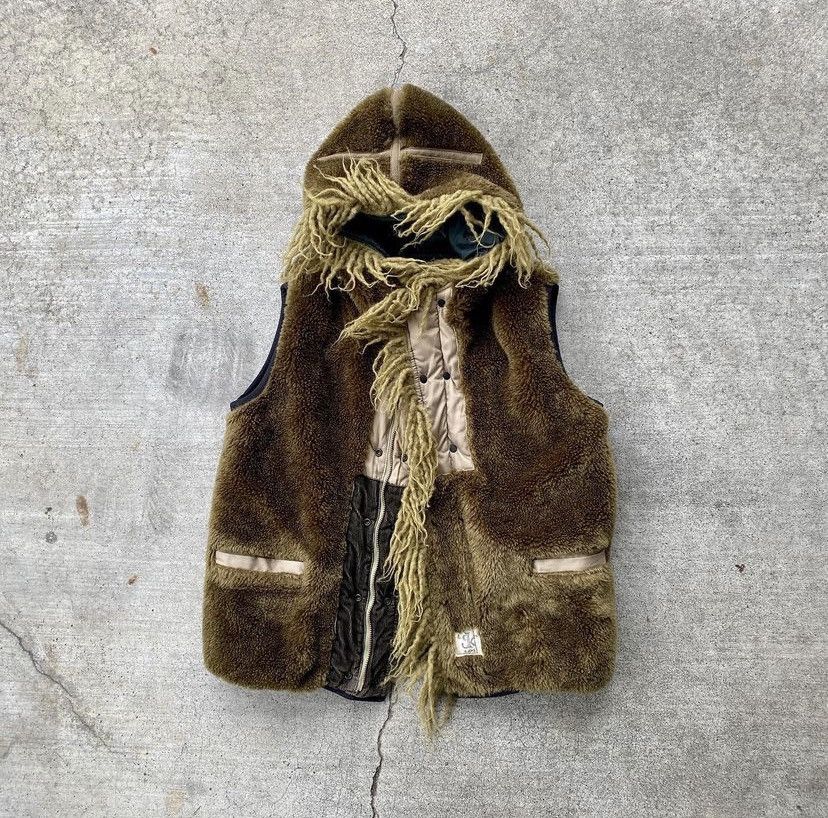 Kapital 2009 Arctic Reversible Eskimo fringes faux fur down vest Size US S / EU 44-46 / 1 - 1 Thumbnail