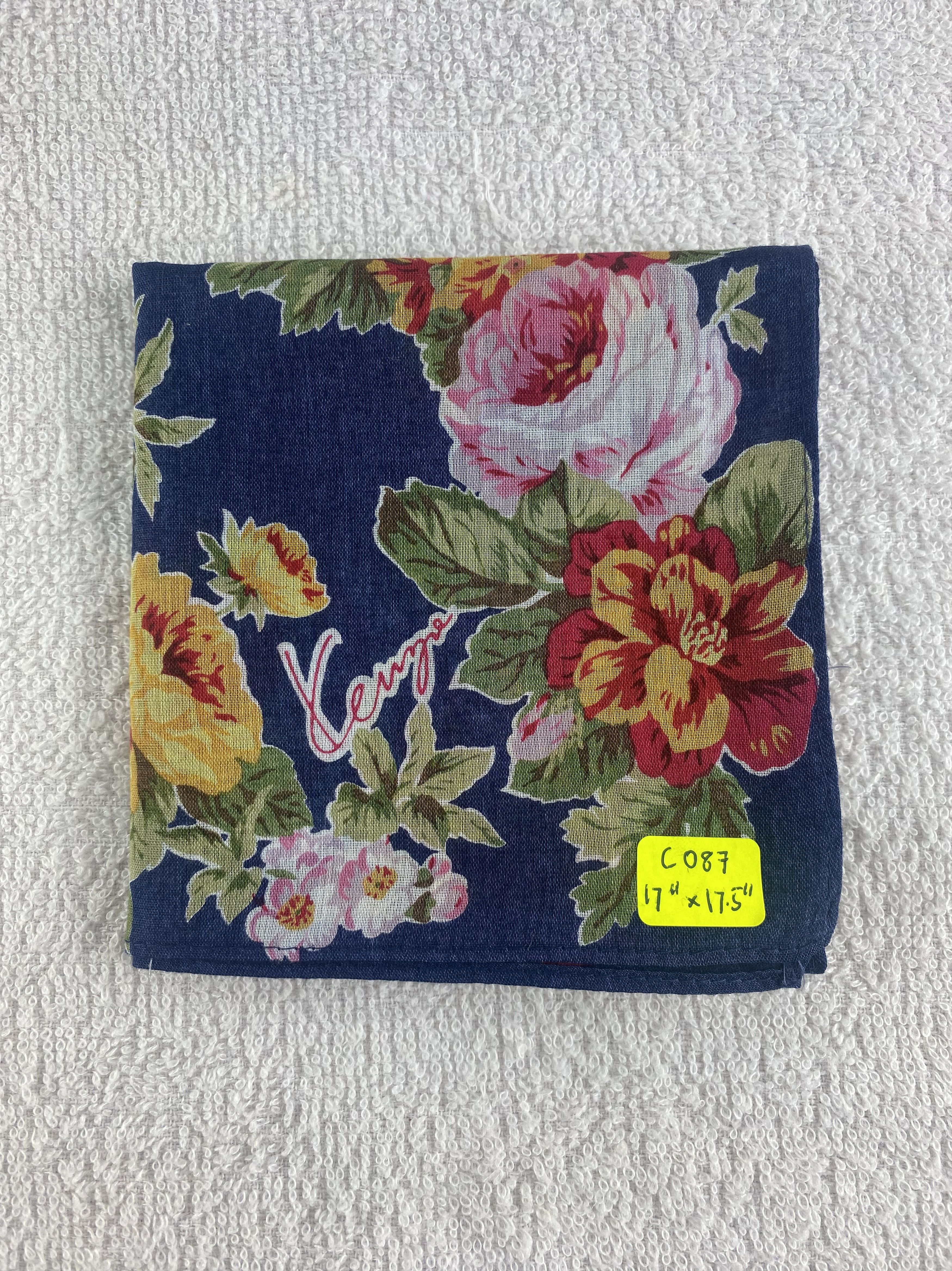 Kenzo Kenzo Floral Handkerchief / Bandana / Neckerchief C087 Size ONE SIZE - 6 Thumbnail