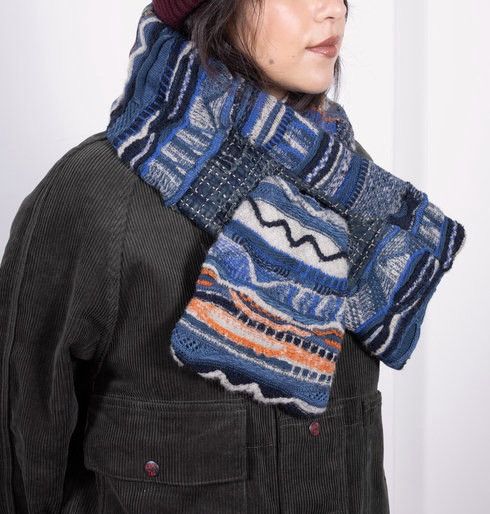 Kapital Washed Silk Moga Scarf (Sarasa)
