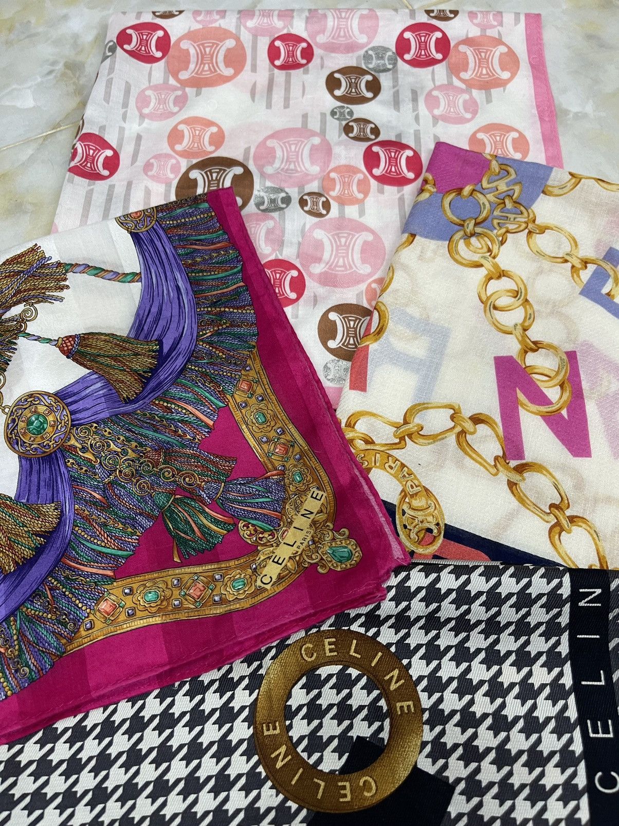 Celine 4 LUXURY CELINE BANDANA /HANDKERCHIEF Size ONE SIZE - 3 Thumbnail