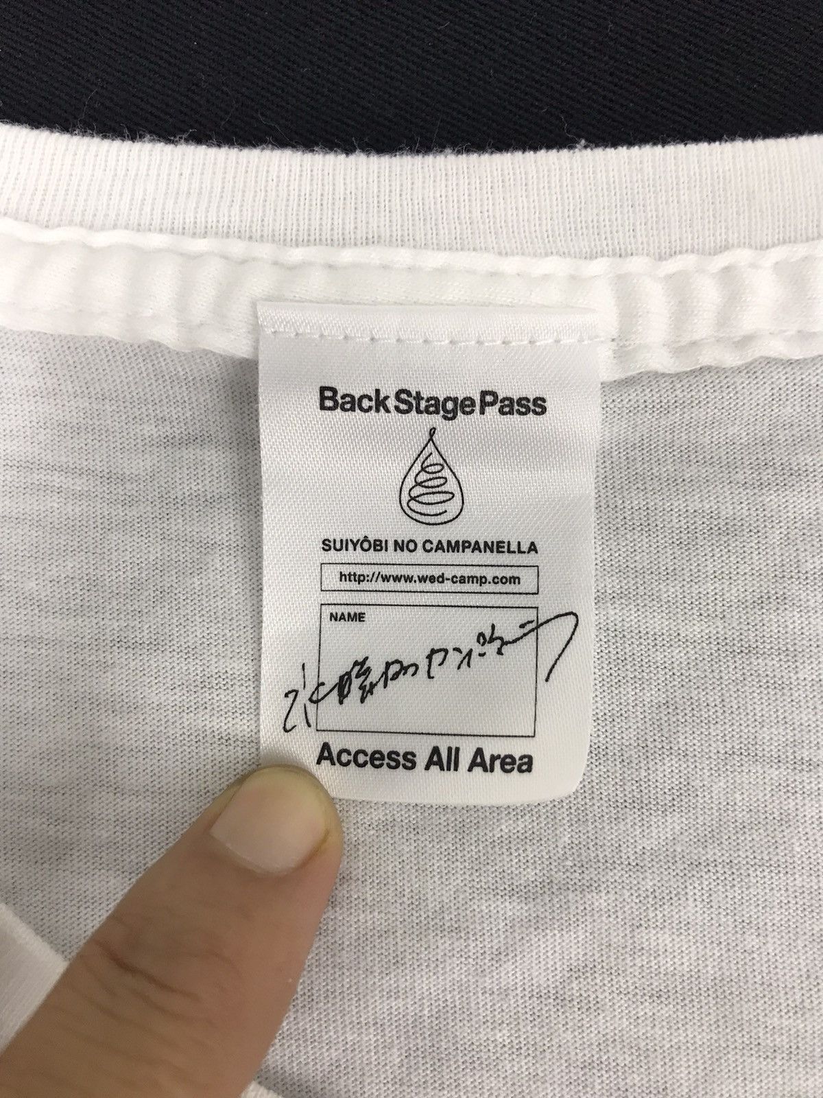 Band Tees Back Stage Pass Suiyobi No Campanella By Daluc Japan Tee Size S / US 4 / IT 40 - 4 Thumbnail