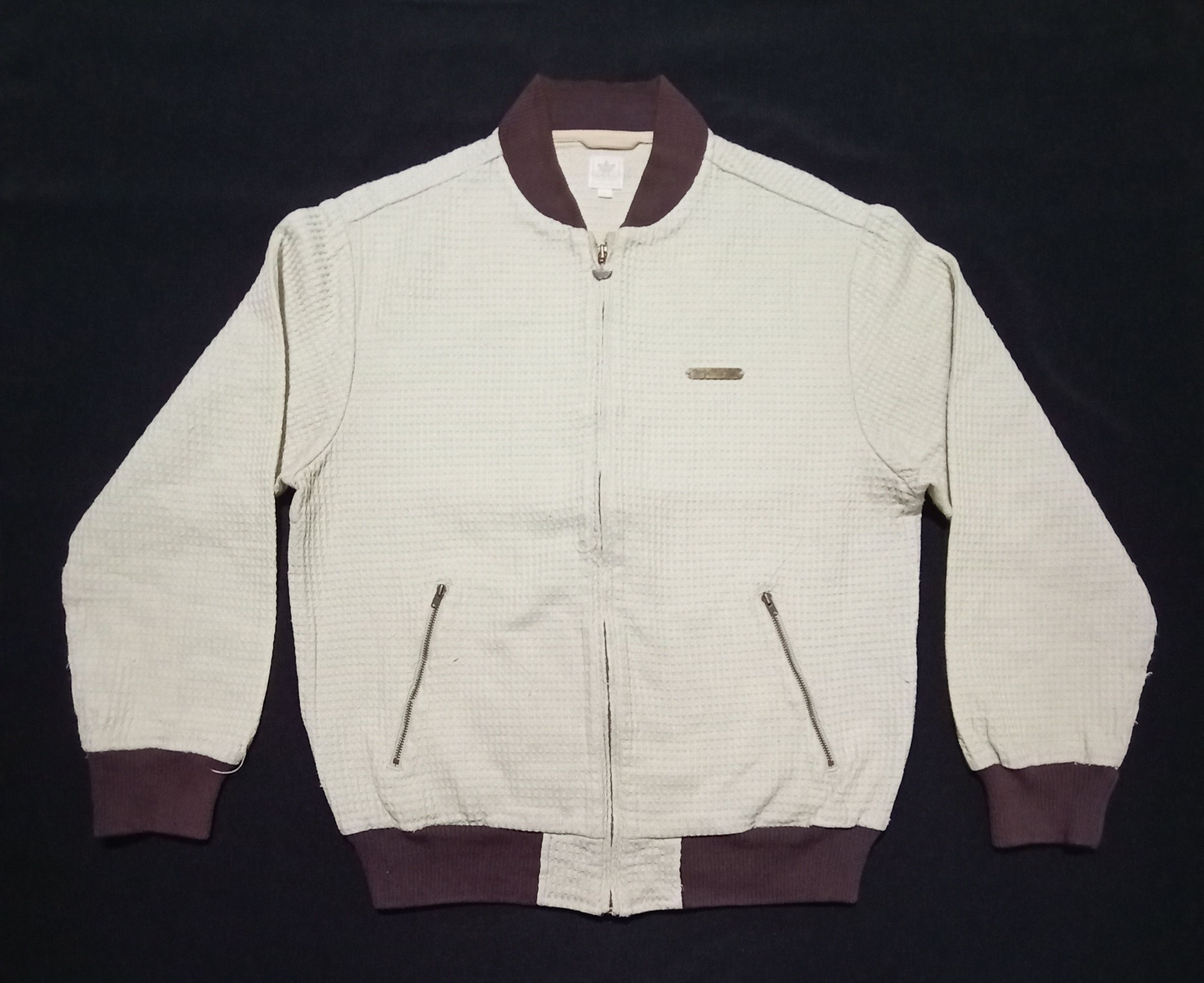 Adidas Vintage Adidas Bomber Jacket Embroidery Metal Plate Logo Size US M / EU 48-50 / 2 - 1 Thumbnail