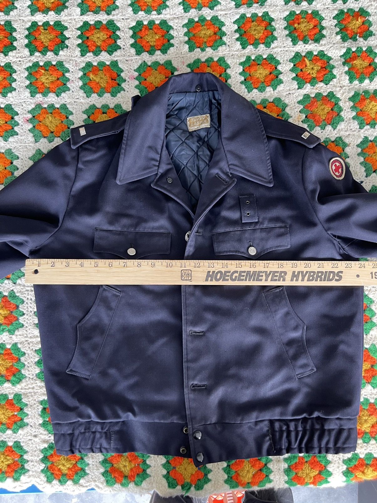 Streetwear × Vintage 70s 80s cropped firefighter jacket