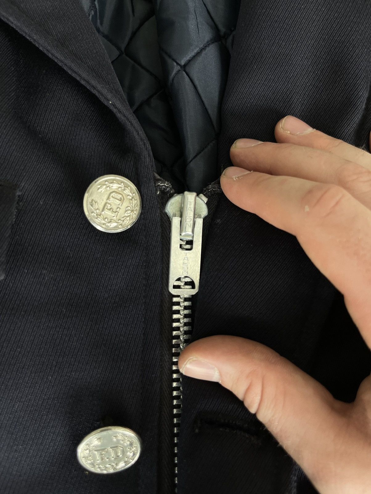 Streetwear × Vintage 70s 80s cropped firefighter jacket