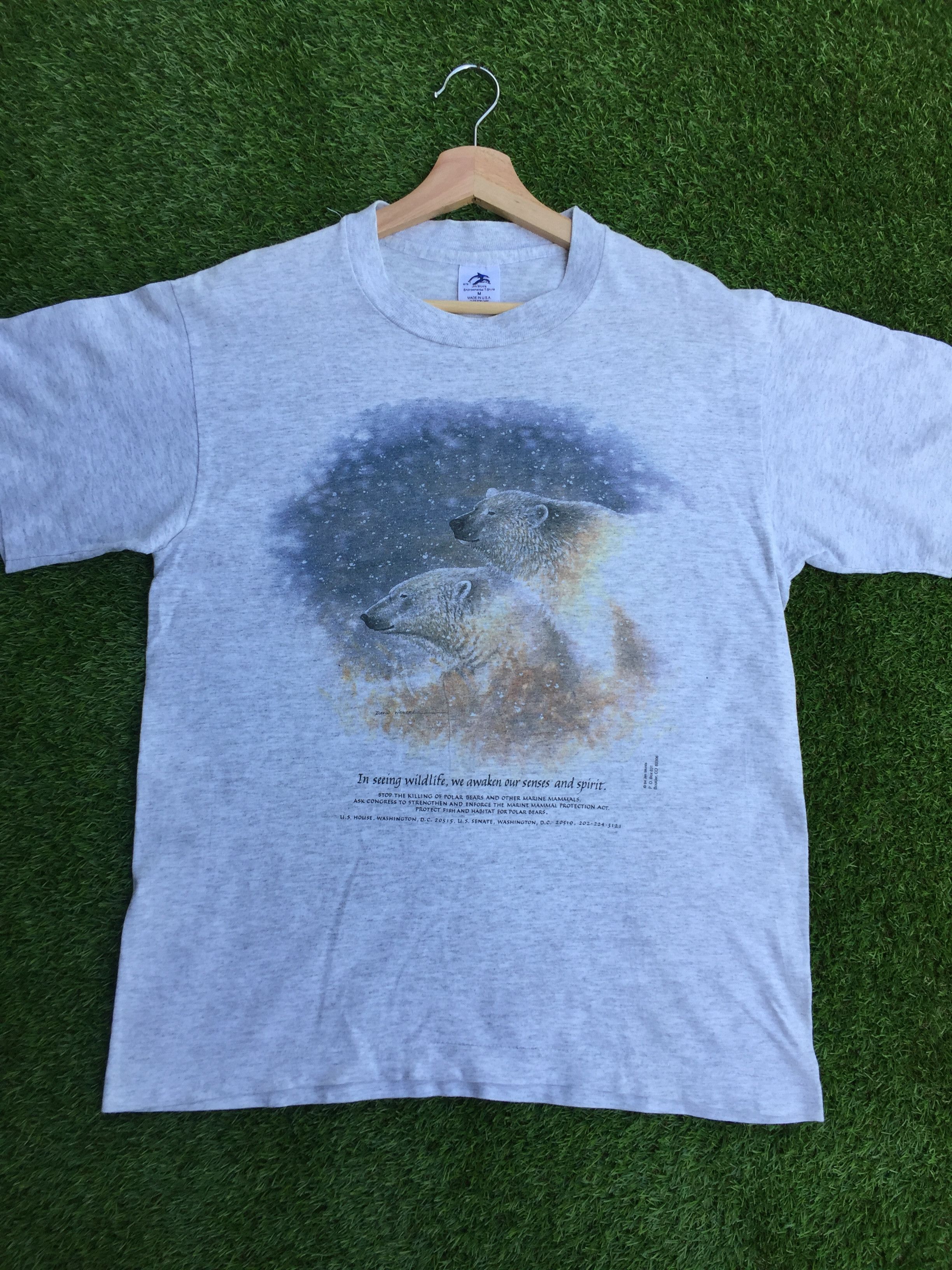 Habitat Vintage Jim Morris habitat and Environmental Tee Size US M / EU 48-50 / 2 - 1 Thumbnail