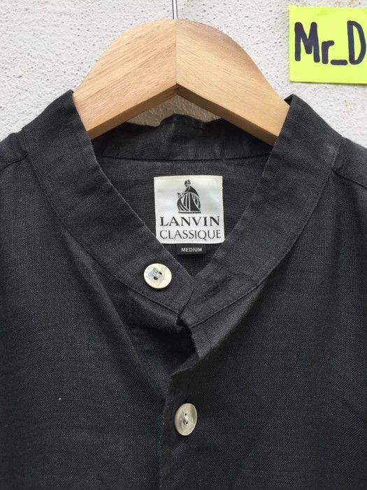 Lanvin Vintage 90s Lanvin Classique Black Casual Shirt Size US M / EU 48-50 / 2 - 7 Thumbnail