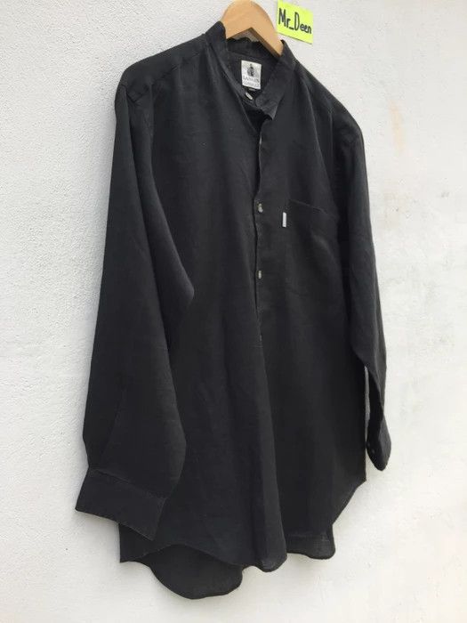 Lanvin Vintage 90s Lanvin Classique Black Casual Shirt Size US M / EU 48-50 / 2 - 2 Thumbnail
