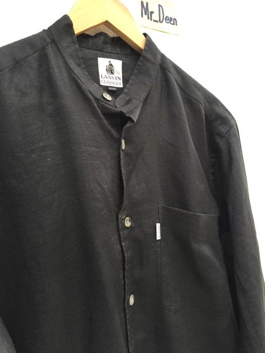 Lanvin Vintage 90s Lanvin Classique Black Casual Shirt Size US M / EU 48-50 / 2 - 5 Thumbnail