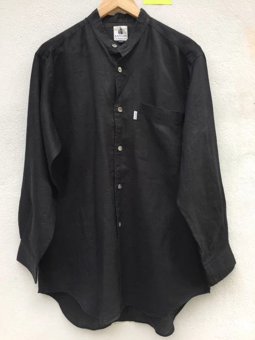 Lanvin Vintage 90s Lanvin Classique Black Casual Shirt Size US M / EU 48-50 / 2 - 4 Thumbnail