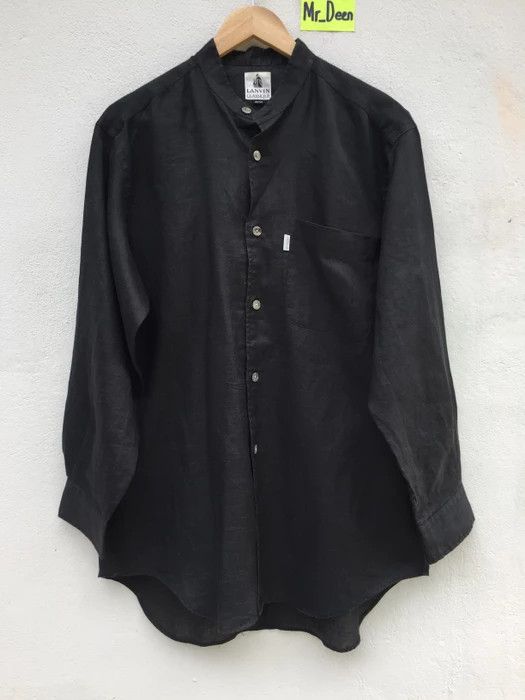 Lanvin Vintage 90s Lanvin Classique Black Casual Shirt Size US M / EU 48-50 / 2 - 1 Thumbnail