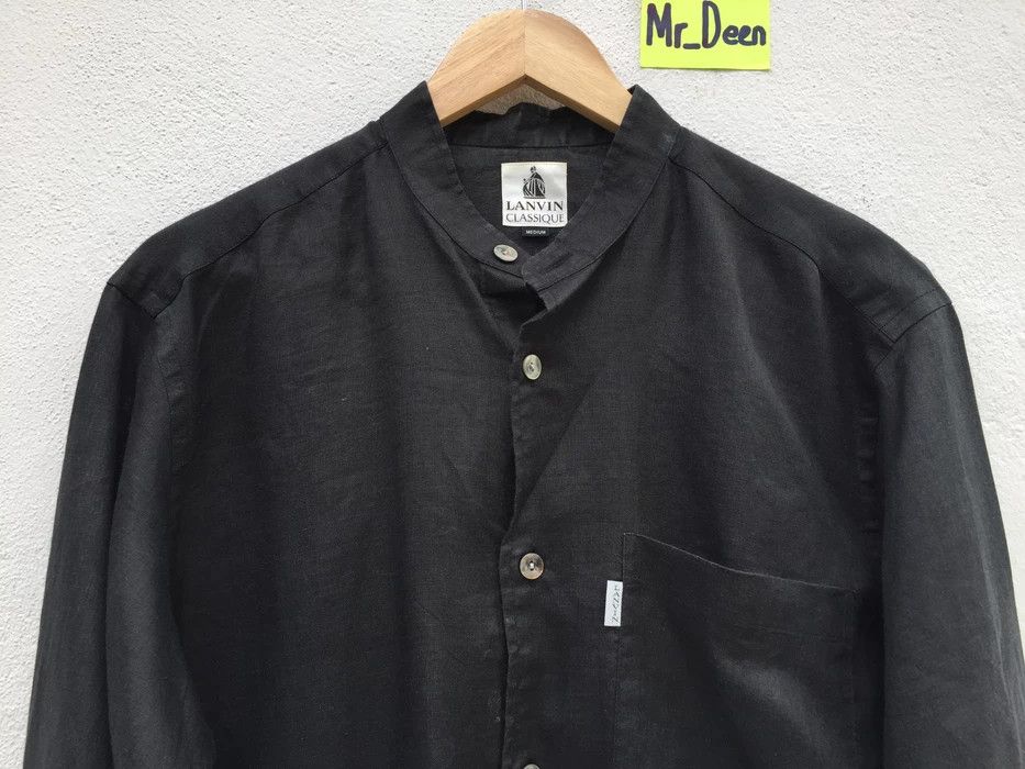 Lanvin Vintage 90s Lanvin Classique Black Casual Shirt Size US M / EU 48-50 / 2 - 6 Thumbnail
