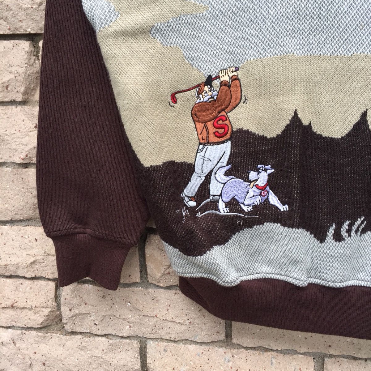 Japanese Brand × Vintage SANTAWORLD sweatshirt spell out big design embroidered logo Size US M / EU 48-50 / 2 - 3 Thumbnail