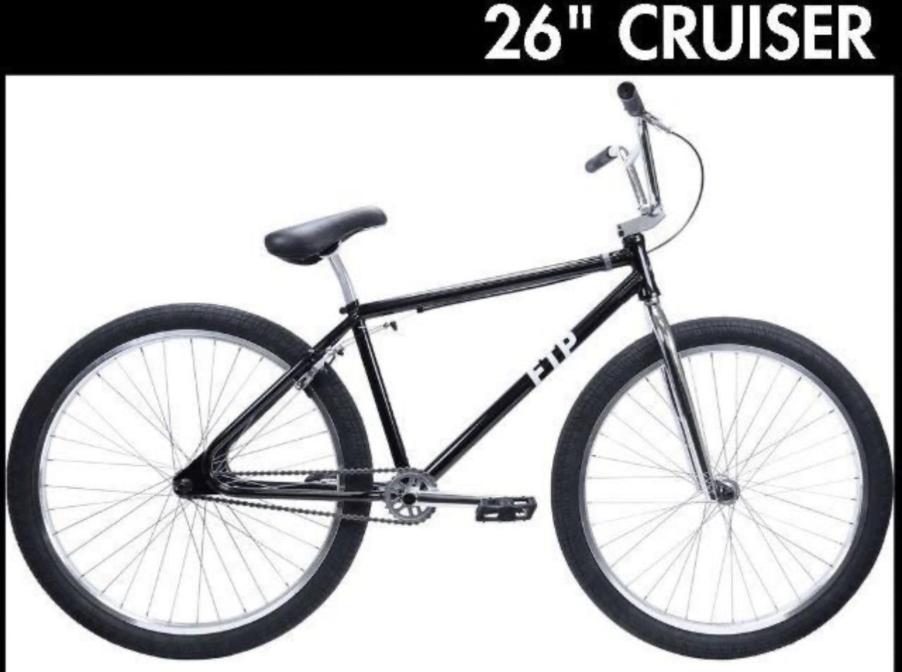 Cult Fuck The Population FTP X CULT 2019 26 BLACK CRUISER BIKE First NEVER RIDDEN Grailed