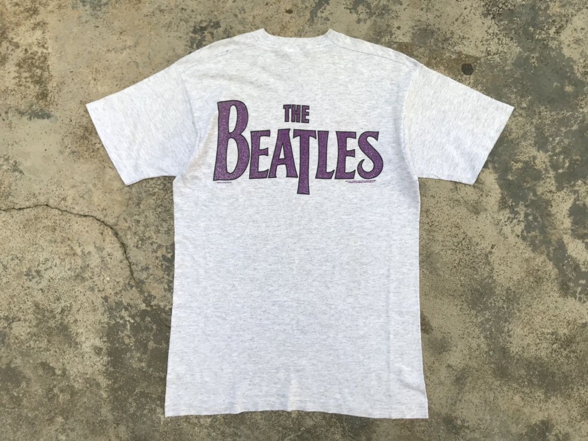 Band Tees 💥Vintage Rare 90s THE BEATLES Single Stitch FOTL Rock Tee Size US L / EU 52-54 / 3 - 8 Thumbnail