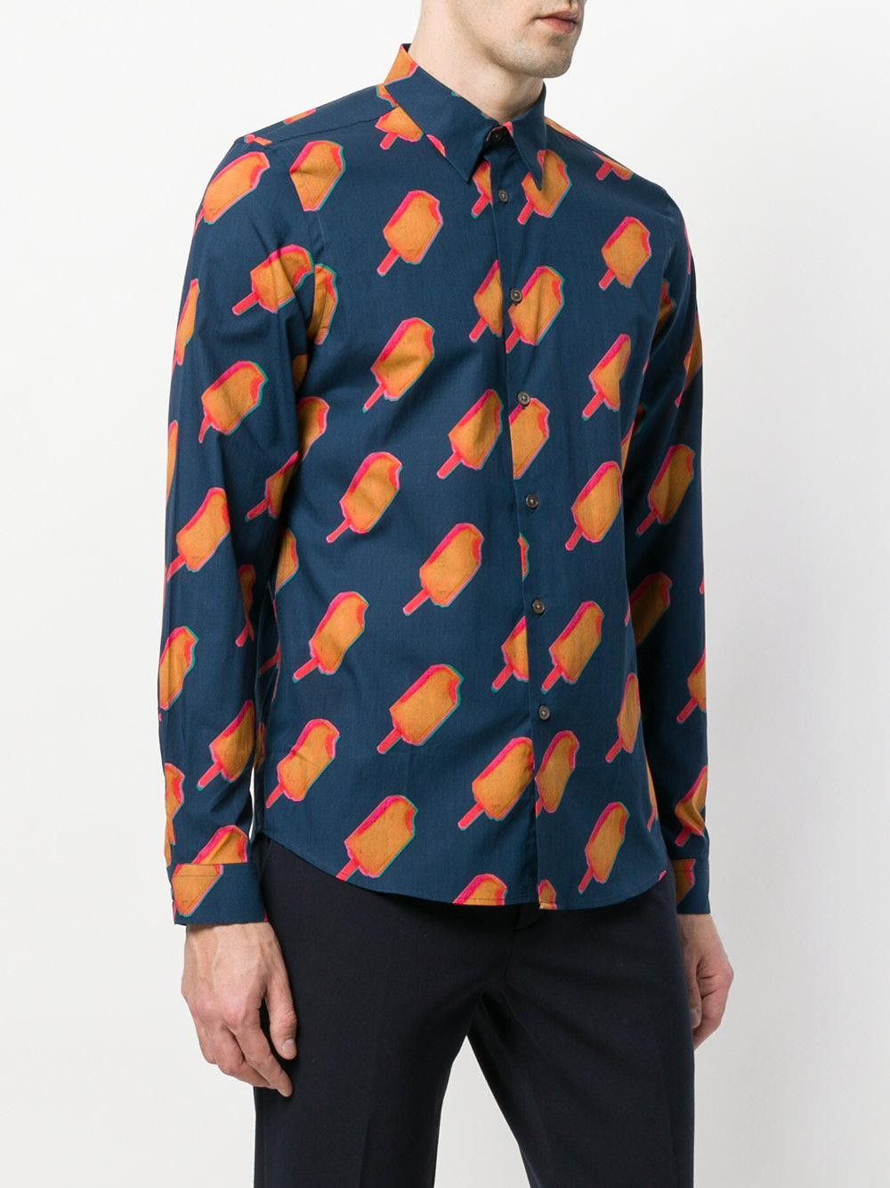 Paul Smith PS Paul Smith ice cream lolly print shirt tailored fit Size US S / EU 44-46 / 1 - 2 Thumbnail