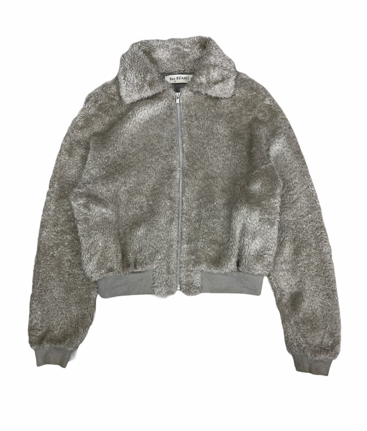 Beams Plus BEAMS FAUX FURRY CROPPED BOMBER JACKET Size US M / EU 48-50 / 2 - 1 Thumbnail