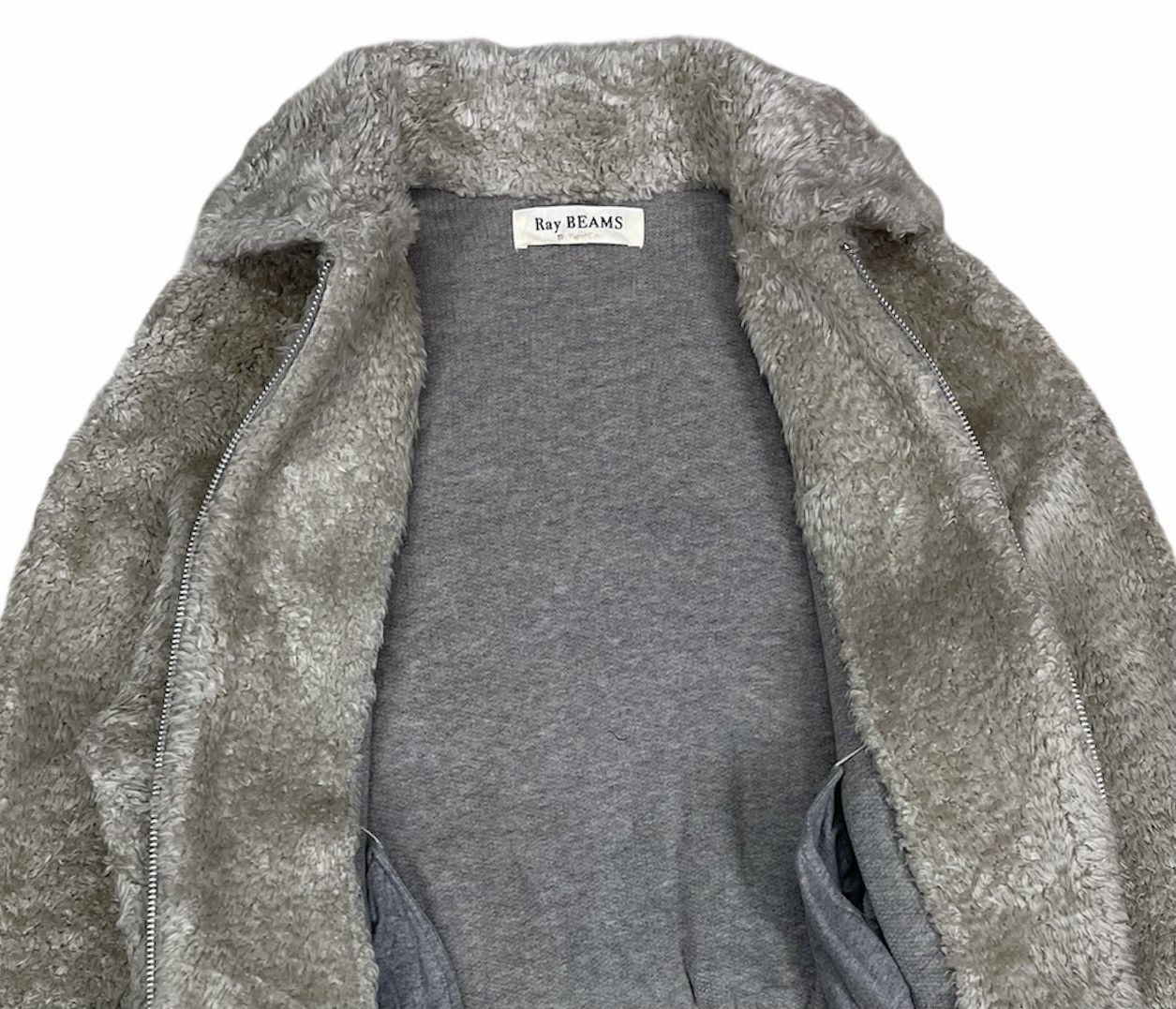 Beams Plus BEAMS FAUX FURRY CROPPED BOMBER JACKET Size US M / EU 48-50 / 2 - 3 Thumbnail