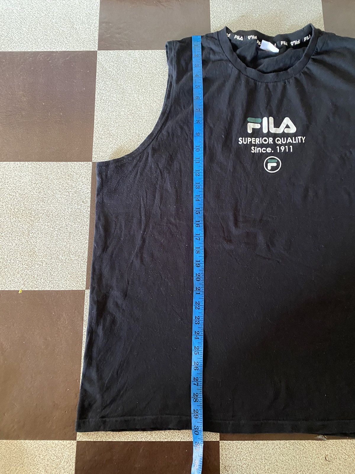 Fila Vintage Fila Big Logo Sleeveless T Shirt Size US XXL / EU 58 / 5 - 8 Thumbnail
