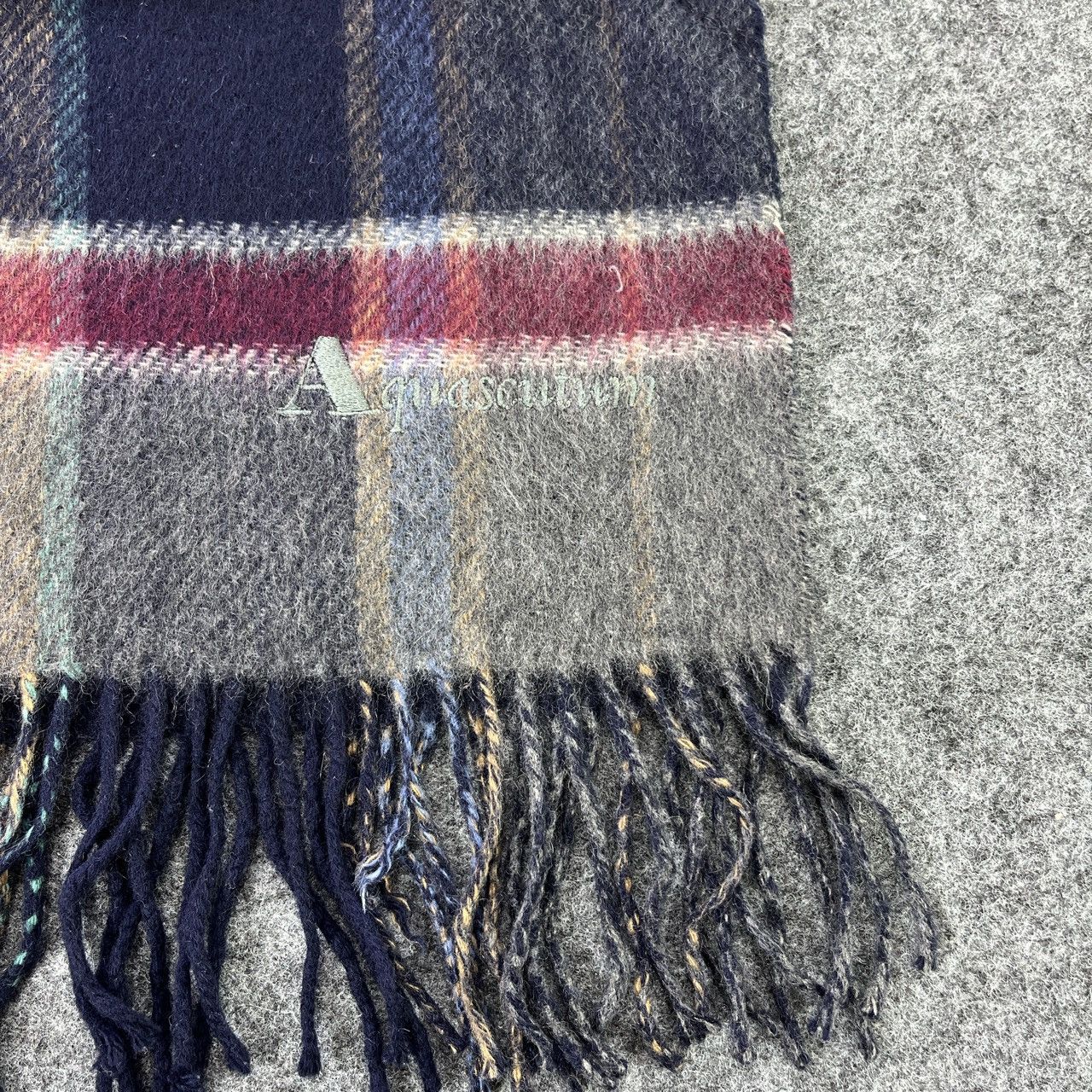 Aquascutum Aquascutum Wool Scarf / Muffler / Neckwear T103 Size ONE SIZE - 7 Thumbnail
