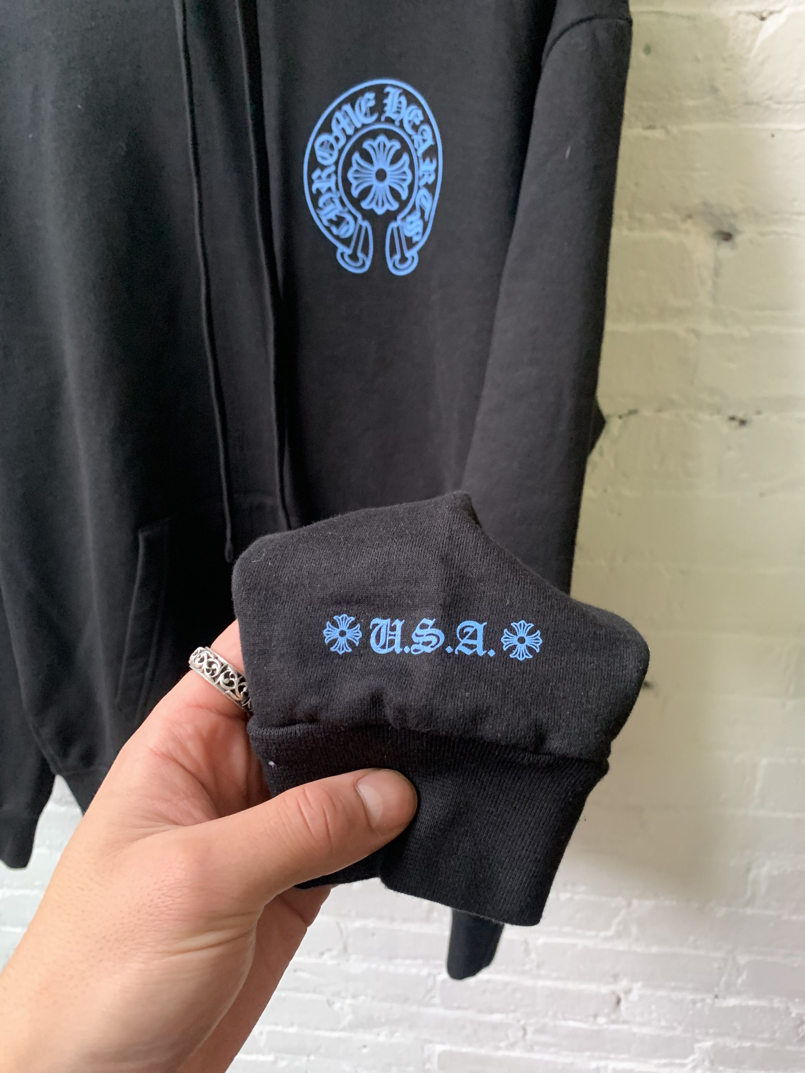 Chrome Hearts Chrome Hearts online exclusive spell out hoodie Size US L / EU 52-54 / 3 - 3 Thumbnail