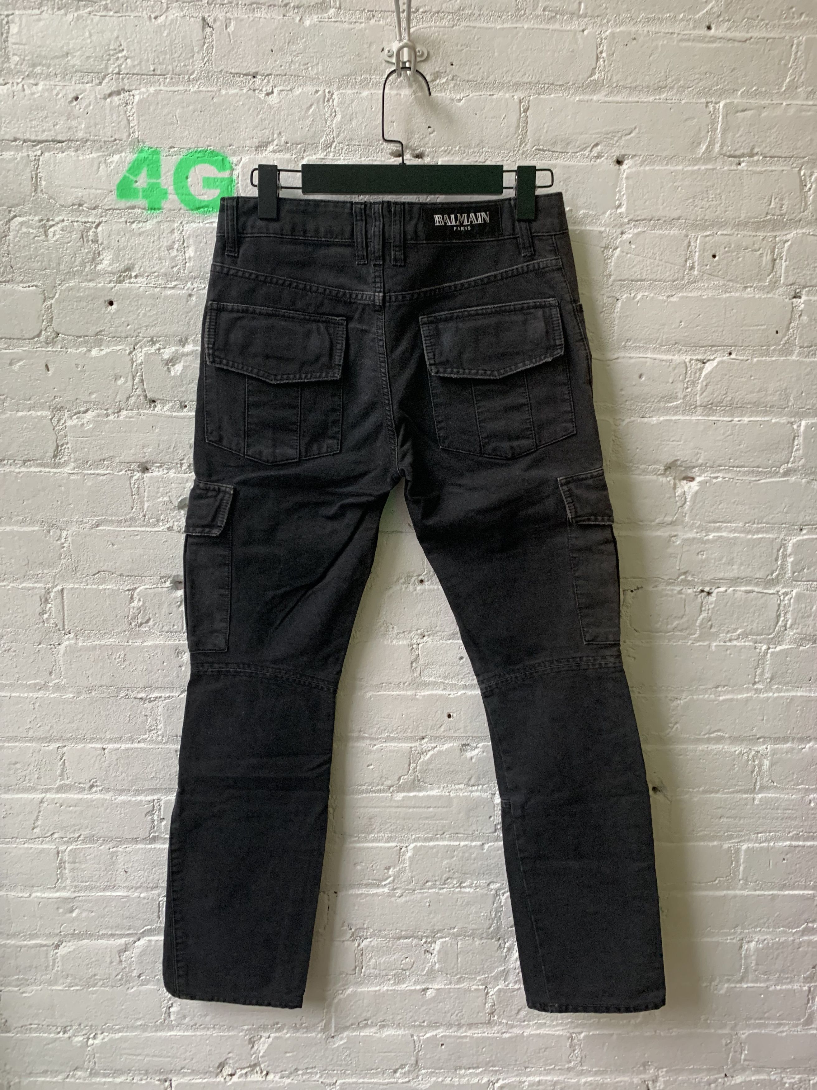 Balmain Balmain Black DECARNIN SS10 Biker 8pkt Cargos Size US 29 - 2 Thumbnail