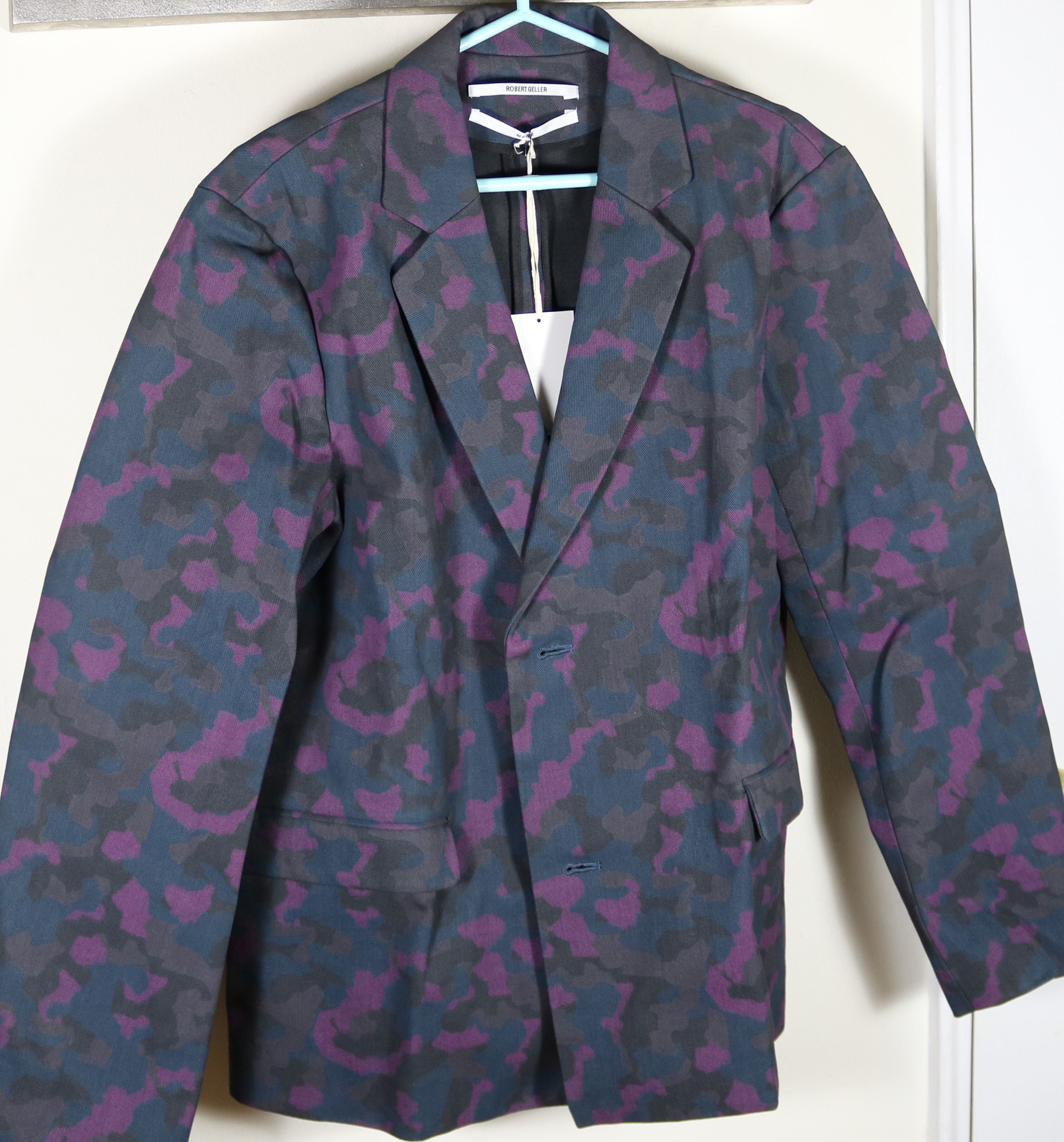 Robert Geller Robert Geller Waxed Cotton Camo Suit Size 48 Size 38R - 2 Thumbnail