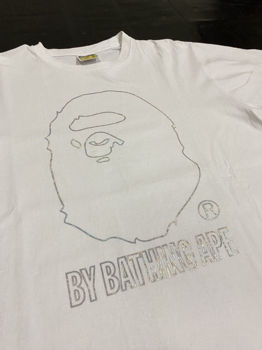 Bape best sale holographic tee