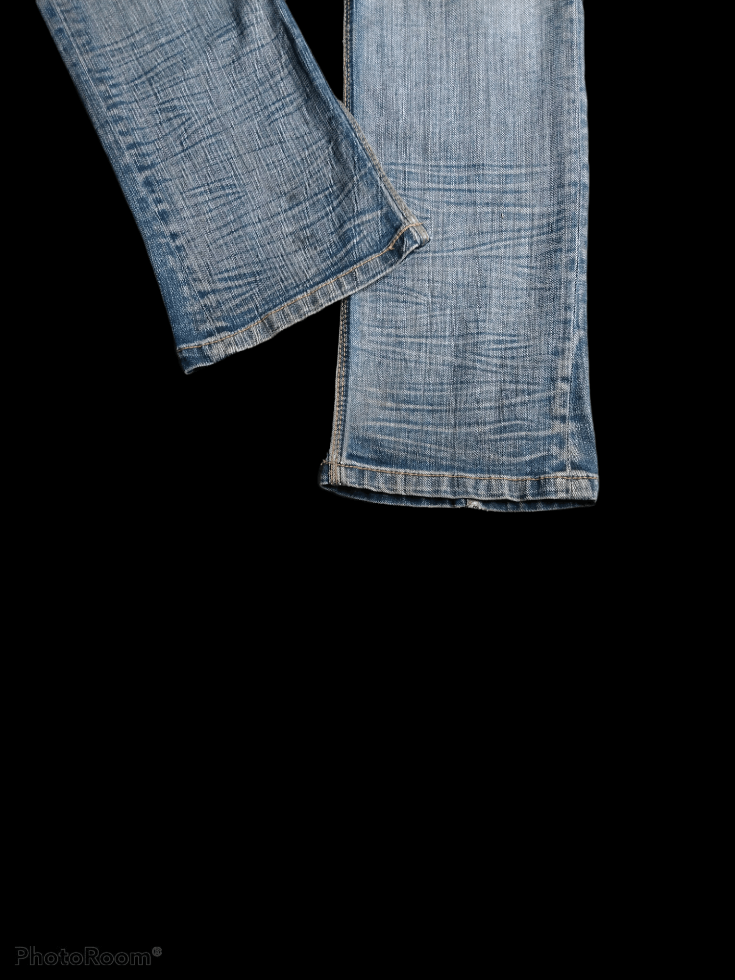 Nicole Club DiSTRESSED FLARE ZIPPER MULTIPOCKET NICOLE DENIM PANTS Size US 31 - 5 Thumbnail