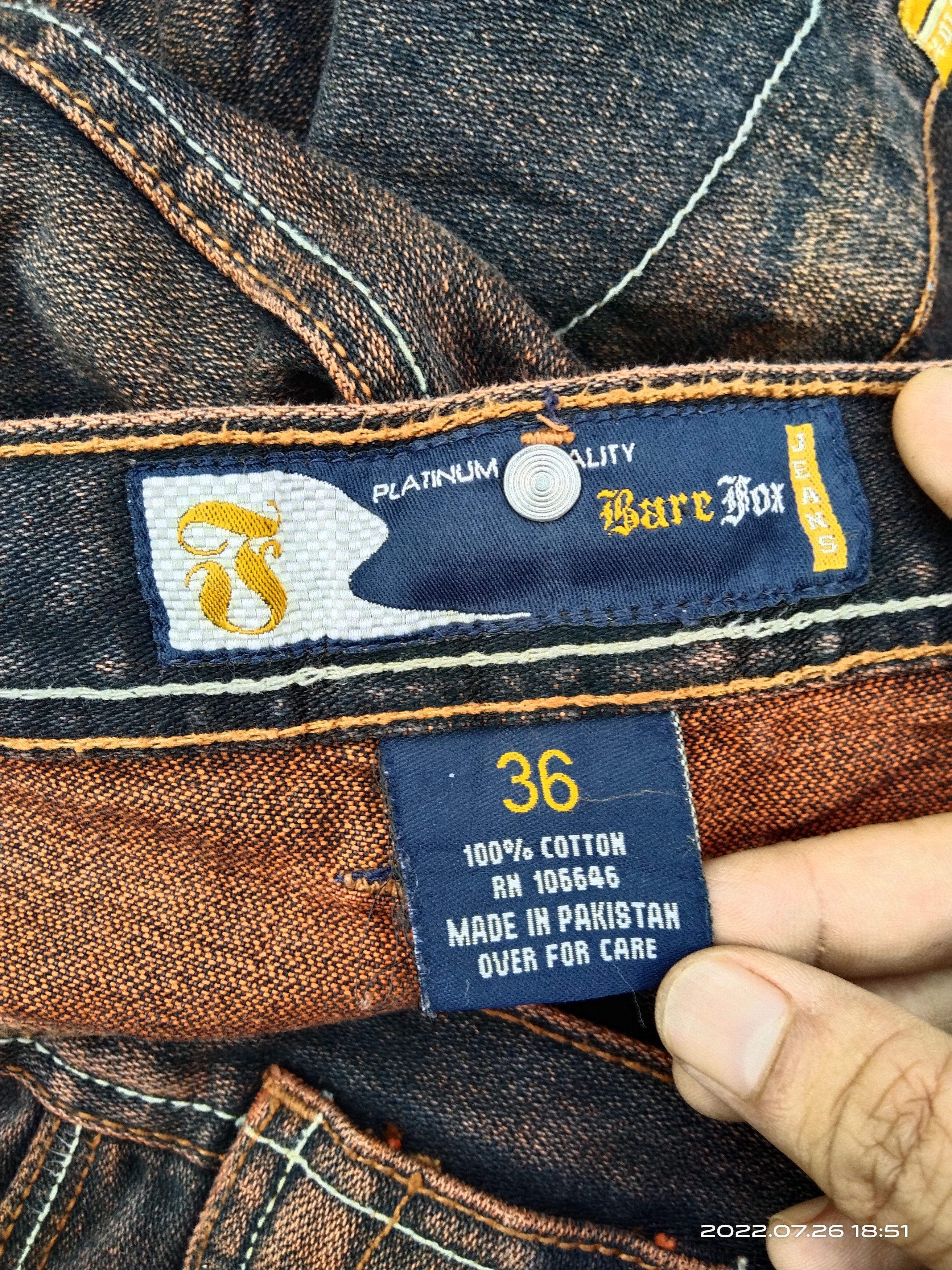 Japanese Brand BAGGY🔥DISTRESSED RUSTY BARE FOX DENIM PANTS Size US 36 / EU 52 - 7 Thumbnail