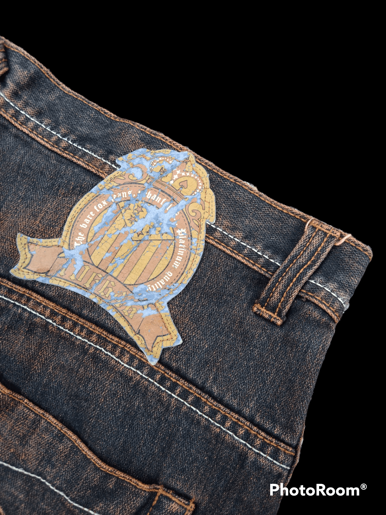 Japanese Brand BAGGY🔥DISTRESSED RUSTY BARE FOX DENIM PANTS Size US 36 / EU 52 - 5 Thumbnail