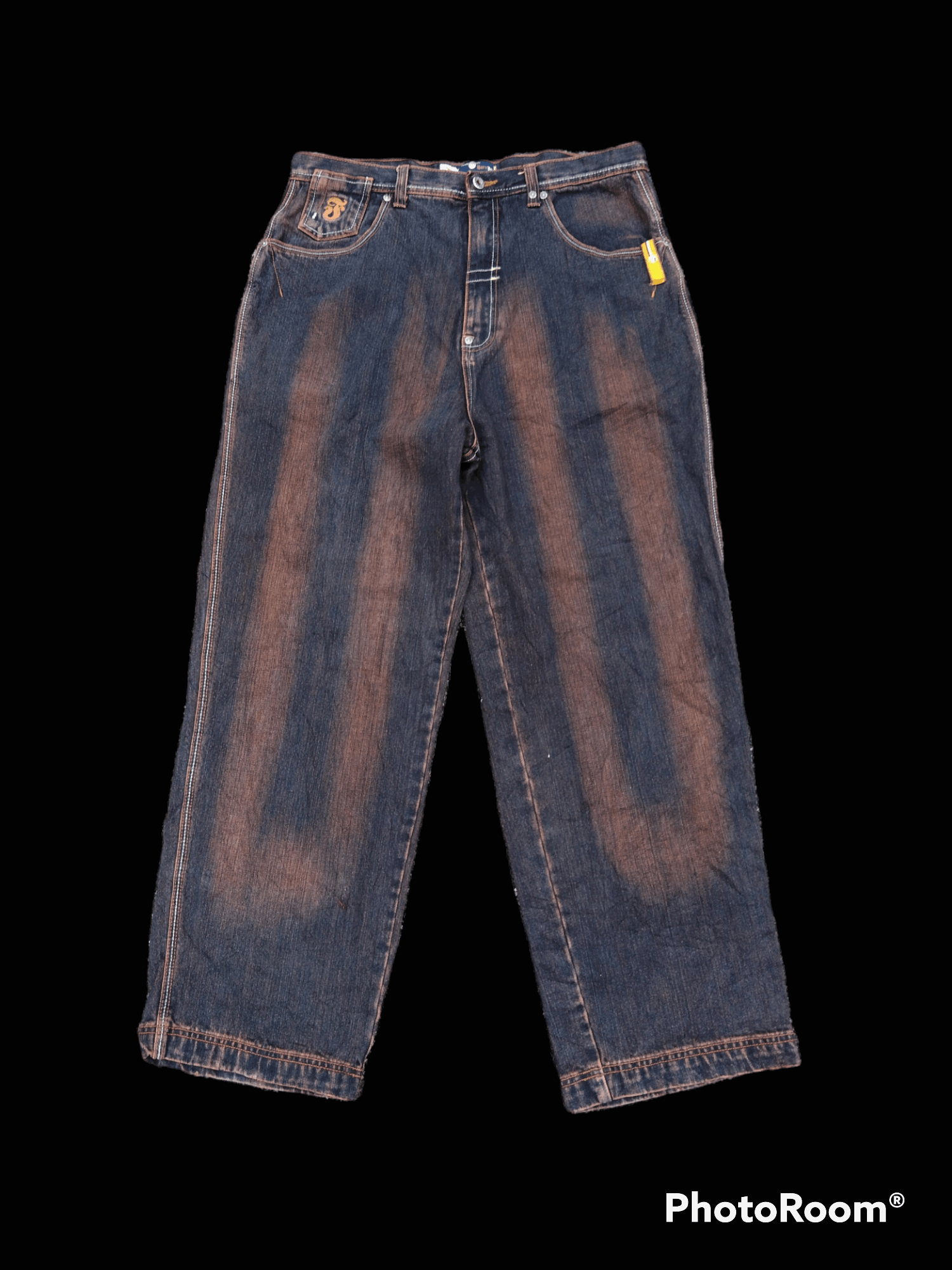 Japanese Brand BAGGY🔥DISTRESSED RUSTY BARE FOX DENIM PANTS Size US 36 / EU 52 - 1 Thumbnail