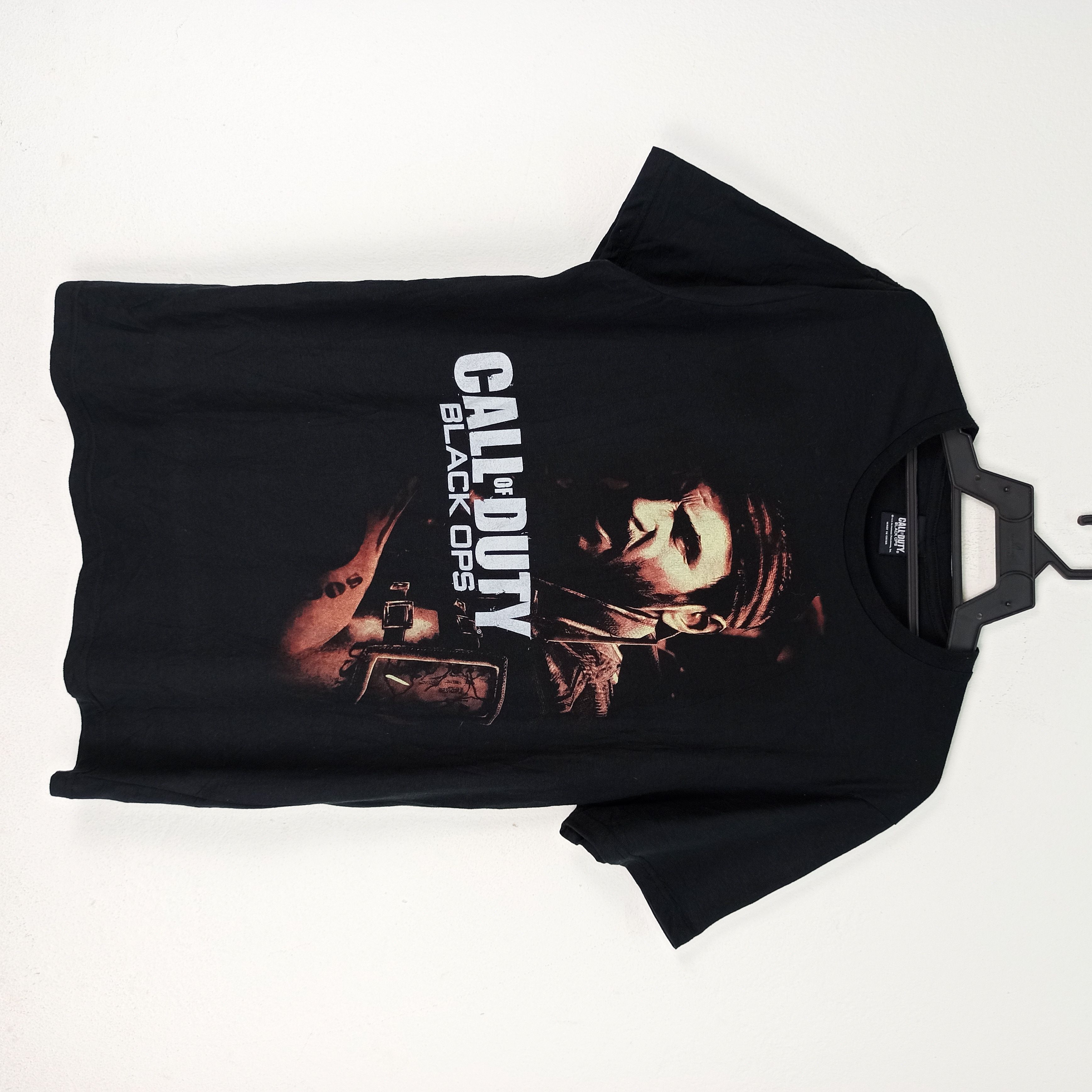 image of Exclusive Game x Playstation Call Of Duty Balck Ops Promo Tshirt Gaming in Black, Men's (Size Large