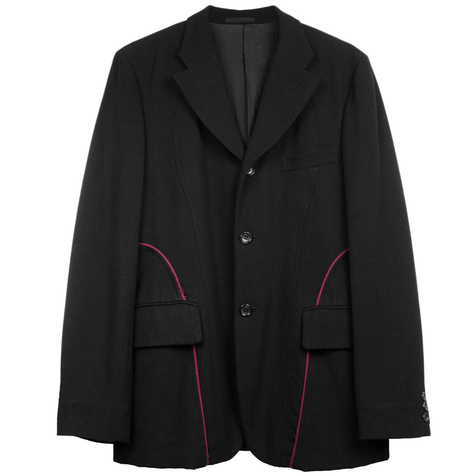 Comme des Garcons Homme Plus Comme des Garçons Homme Plus AW03 Curved Seams Jacket Size US M / EU 48-50 / 2 - 1 Thumbnail
