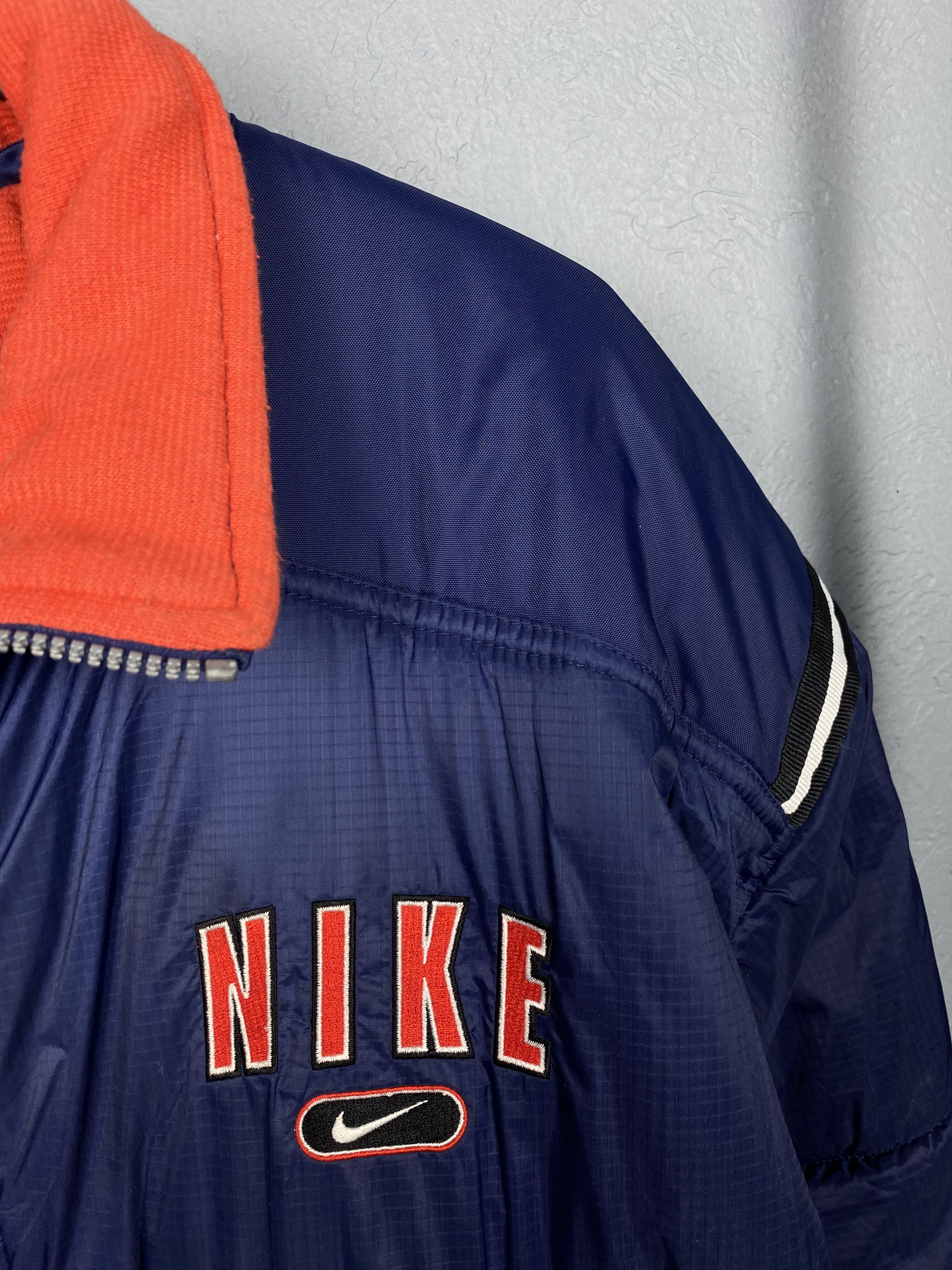 Nike × Vintage Nike 90s Vintage Puffer Jacket Size US XL / EU 56 / 4 - 3 Thumbnail