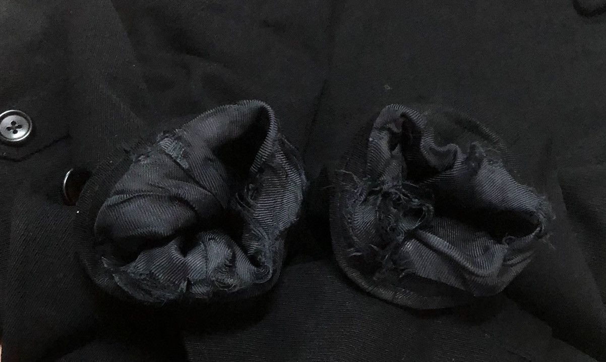 Yohji Yamamoto Vintage Yohji Yamamoto Japanese Brand Black Heavy Coat Size US M / EU 48-50 / 2 - 15 Thumbnail
