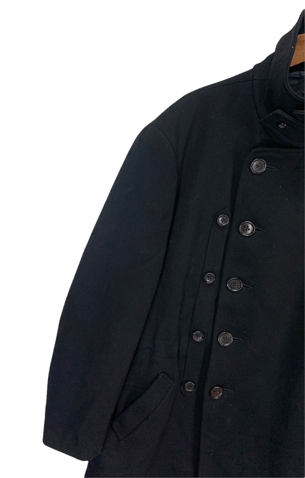 Yohji Yamamoto Vintage Yohji Yamamoto Japanese Brand Black Heavy Coat Size US M / EU 48-50 / 2 - 4 Thumbnail