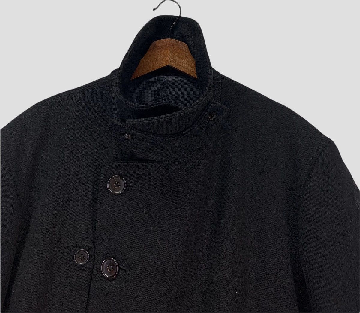 Yohji Yamamoto Vintage Yohji Yamamoto Japanese Brand Black Heavy Coat Size US M / EU 48-50 / 2 - 6 Thumbnail
