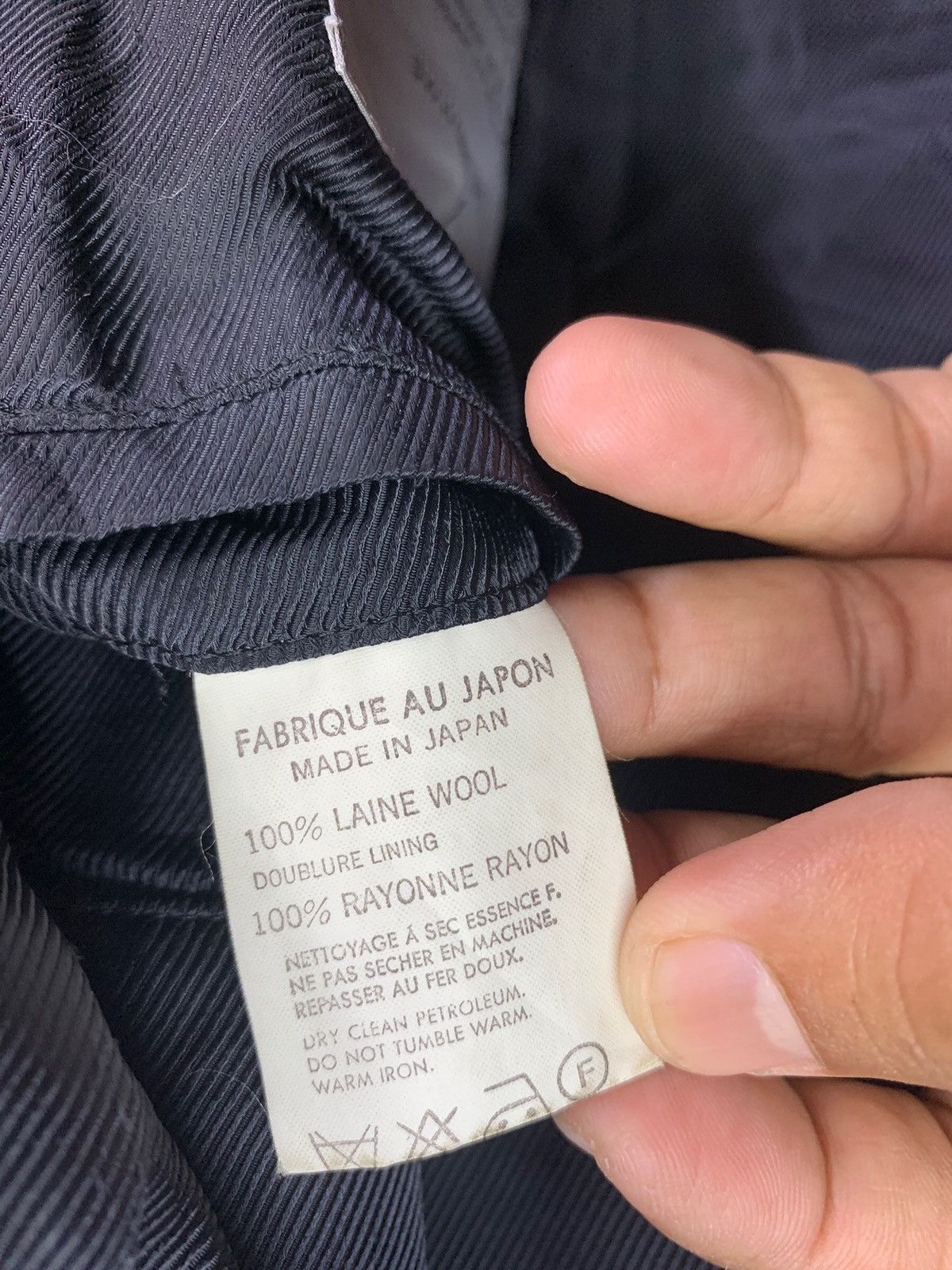 Yohji Yamamoto Vintage Yohji Yamamoto Japanese Brand Black Heavy Coat Size US M / EU 48-50 / 2 - 14 Thumbnail