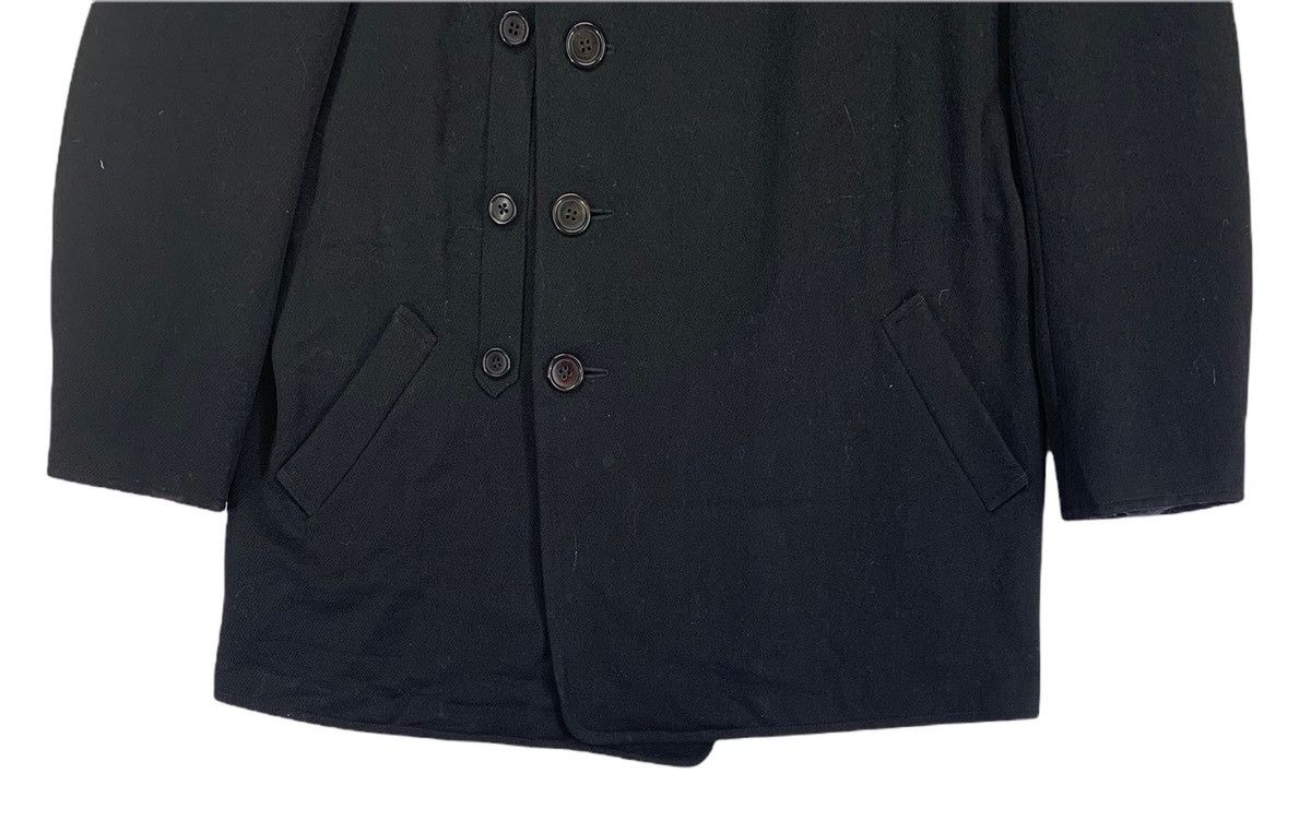 Yohji Yamamoto Vintage Yohji Yamamoto Japanese Brand Black Heavy Coat Size US M / EU 48-50 / 2 - 9 Thumbnail
