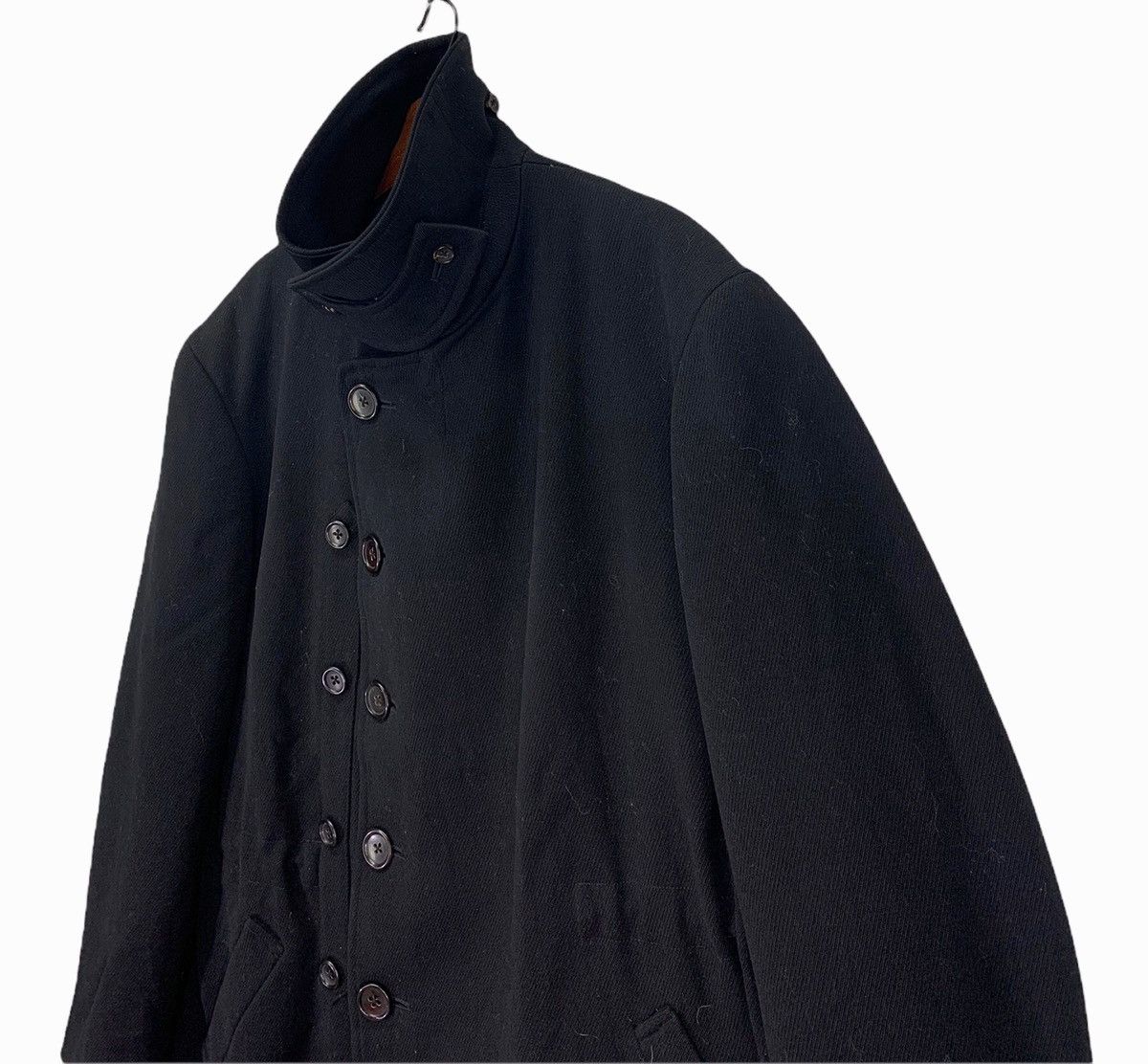 Yohji Yamamoto Vintage Yohji Yamamoto Japanese Brand Black Heavy Coat Size US M / EU 48-50 / 2 - 3 Thumbnail