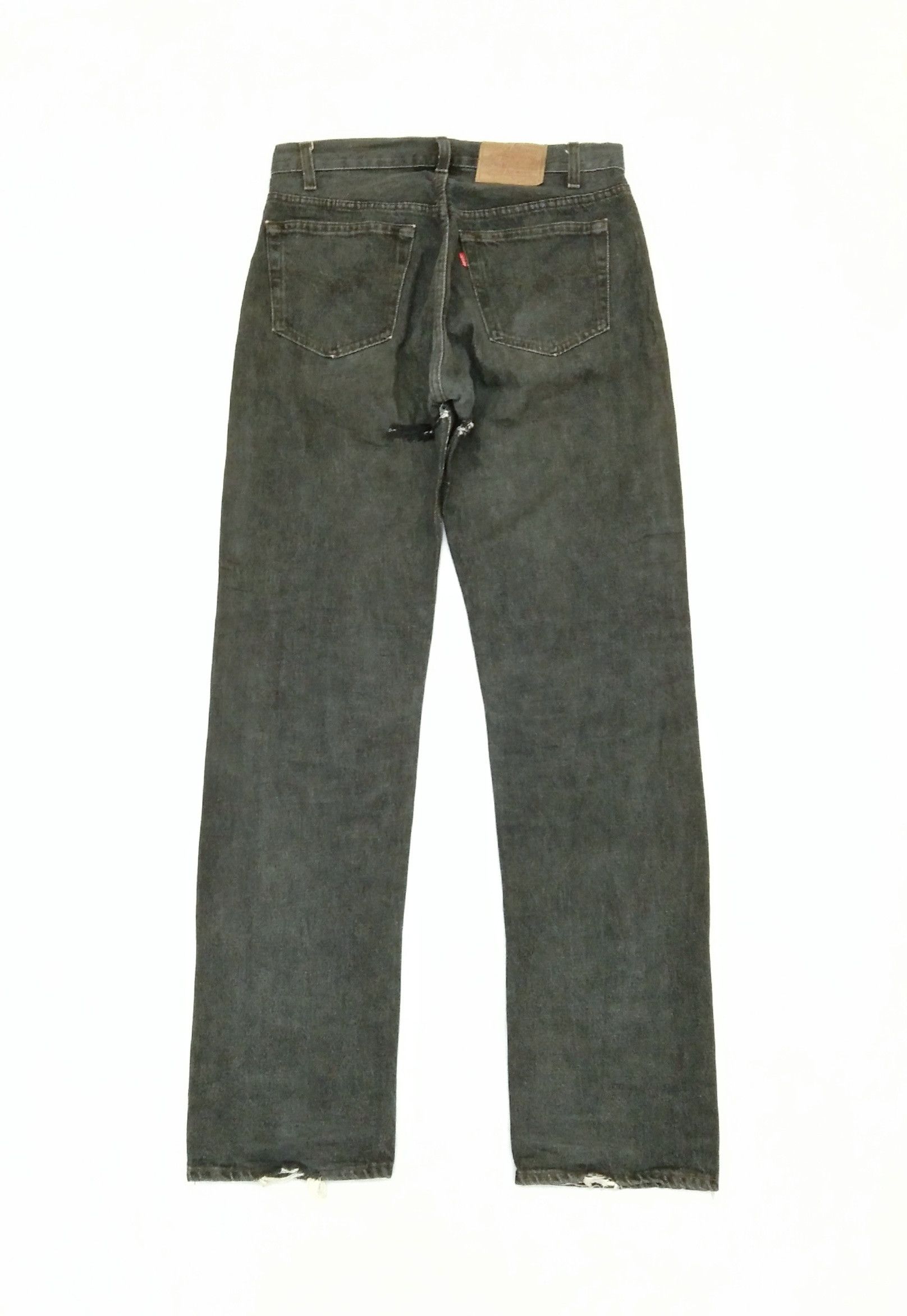 Levi's 80s Vintage Levi's 501 Made In USA Ripped Jeans 31x33 Size US 31 - 2 Thumbnail
