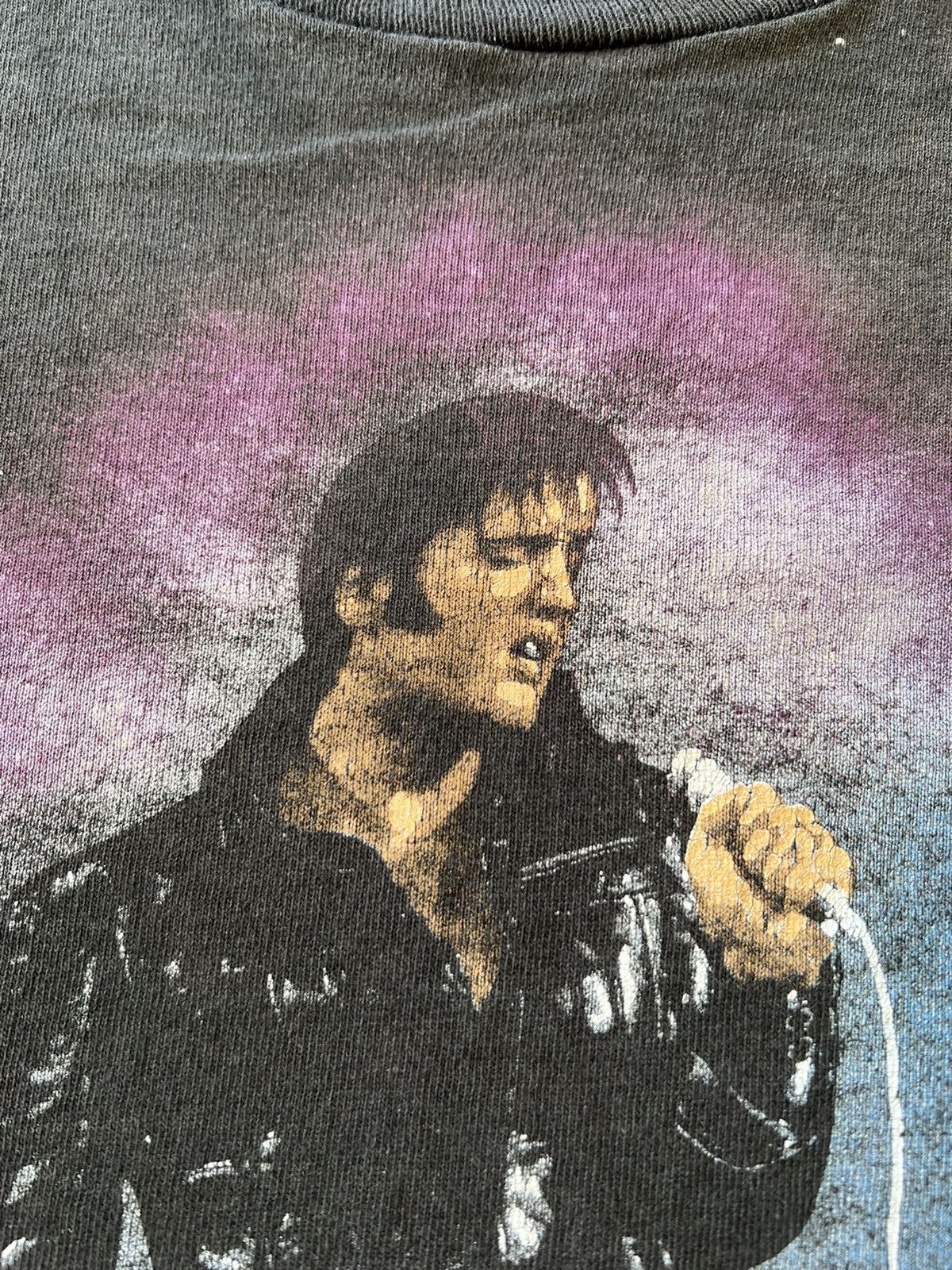 Band Tees Vintage 90s Elvis Presley The Legend Faded Black Tee Size US L / EU 52-54 / 3 - 7 Thumbnail