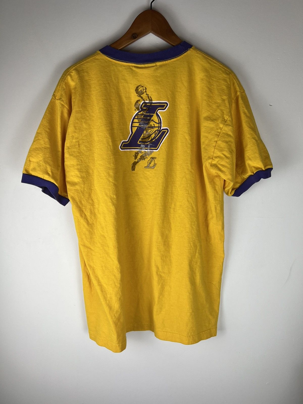 NBA Vintage NBA Los Angeles Lakers Ringer Tee Size US L / EU 52-54 / 3 - 2 Thumbnail