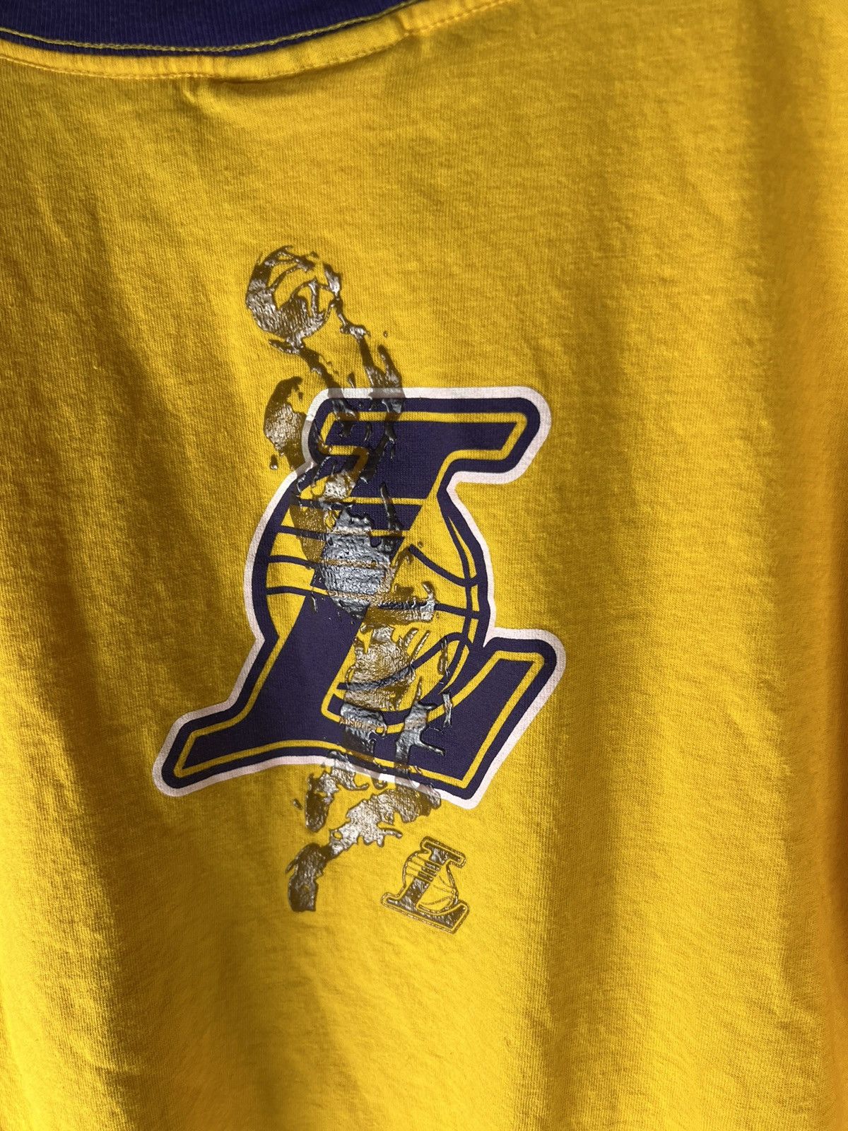 NBA Vintage NBA Los Angeles Lakers Ringer Tee Size US L / EU 52-54 / 3 - 4 Thumbnail